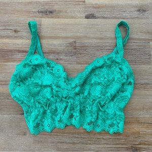 Green Lacy Bralette